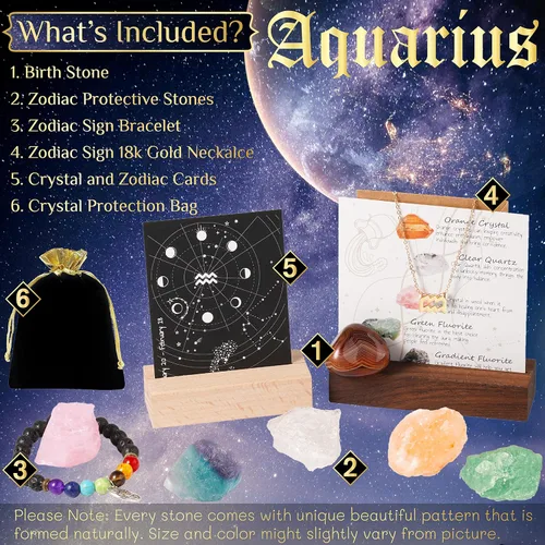 Vista 3 de Hihealer Regalos del zodiaco para mujeres, regalos espirituales, regalos del zodiaco, regalos de astrología para mujeres, regalos de horóscopo