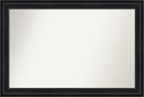Vista 307 de Amanti Art Espejo personalizado, espejo de baño negro Astor, espejo de pared o espejo de tocador de baño sobre el fregadero (25 x 25 pulgadas)