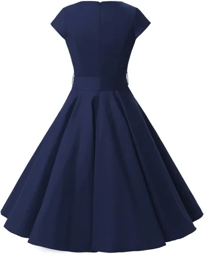 Vista 15 de Dressystar - Vestidos clásicos de fiesta con mangas casquillo, estilo Rockabilly y retro de la década de 1950