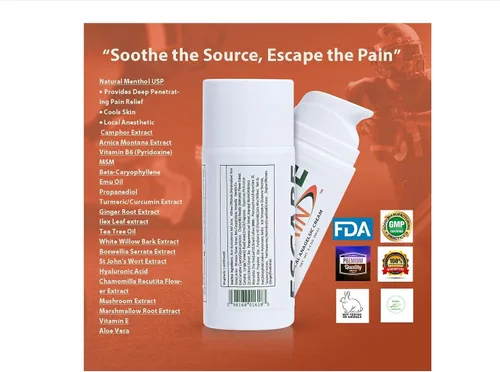 Vista 6 de Crema para aliviar el dolor, dolor en las articulaciones, dolor deportivo, relajante muscular. Potente masaje inflamatorio para artritis, espalda