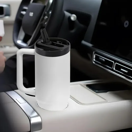 Vista 6 de Stanley Quencher - Tapa de repuesto mejorada para vaso de 40 onzas, paquete de 2 tapas de repuesto con 2 popotes para vaso de 40 onzas, a prueba