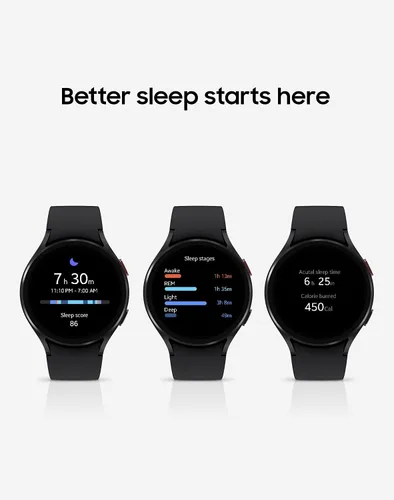 Vista 3 de Samsung Galaxy Watch 4 - Reloj inteligente de 1.73 pulgadas (1.732 in) con monitor de ECG para salud, fitness, correr, ciclos de sueño
