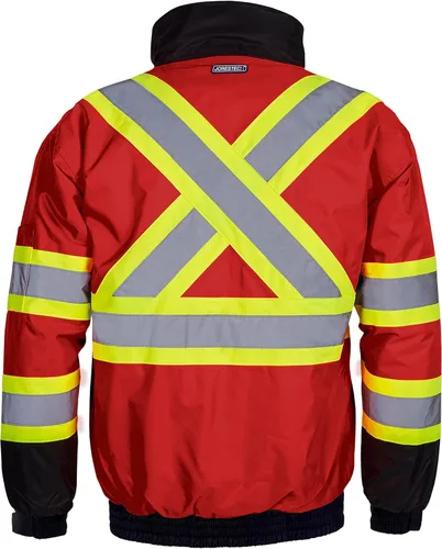Vista 8 de JORESTECH Chaqueta de seguridad reflectante ANSI/ISEA 107-2015 y CSA Z96 compatible con la chaqueta de trabajo Naranja