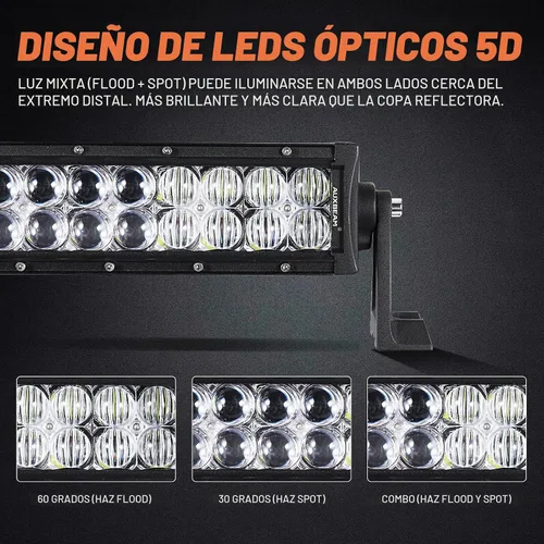 Vista 5 de Combo de barra de luz LED Auxbeam y LED PHILIPS para vehículos Pickup SUV ATV Ford F150