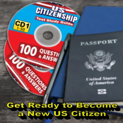 Vista 6 de US Citizenship Test Study Guide 20 Audio -2 Discs- Official 100 Uscis - 100 Questions and Answers Usa Naturalization Civic Question