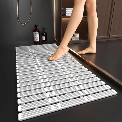 Vista 19 de XIYUNTE Tapete de Ducha Antideslizante para Bañera - 27 X 16 Pulgadas Tapete de Bañera TPE Tapetes de Ducha Antideslizantes para Interior de Ducha