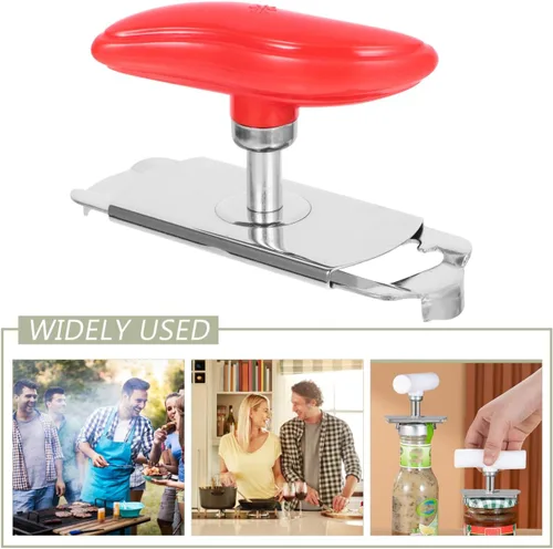 Vista 6 de PRETYZOOM Abridor de tarros multiusos resistente al desgaste, abrelatas de botellas pequeñas, suministros para cocina