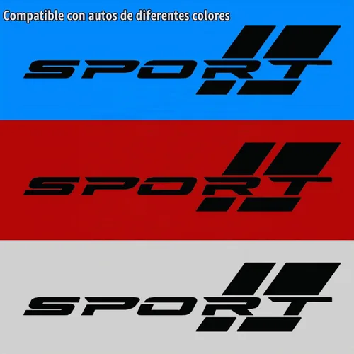 Vista 3 de Pincuttee Calcomanía de letra deportiva para automóvil, calcomanía reflectante para automóvil, calcomanías