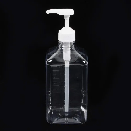 Vista 6 de Botella con bomba de presión simple de 54.1 fl oz, jarabe vacío, salsas de ketchup y condimentos, dispensador de jarabe de café de plástico