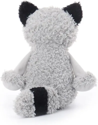 Vista 8 de Apricot Lamb Juguetes de peluche de mapache gris suave de 9 pulgadas