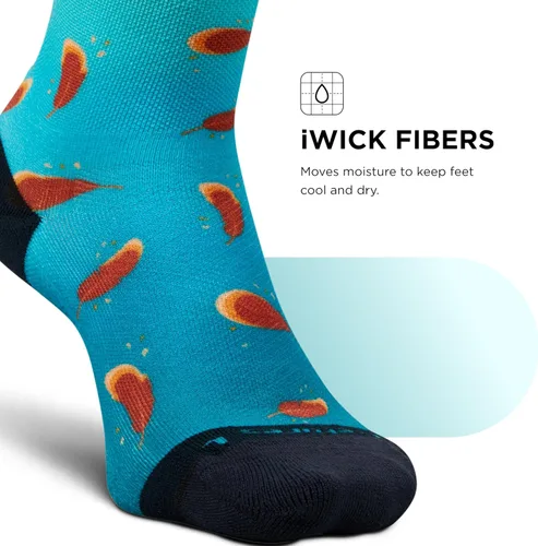Vista 39 de Feetures Elite Ultra Light Cushion Mini Crew Sock - Calcetines deportivos con compresión dirigida