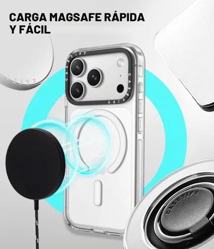 Vista 6 de CASETiFY Funda transparente para iPhone Air [No se amarillea/Magsafe/Protección contra caídas de grado militar 3X de 1.98 m] - Transparente