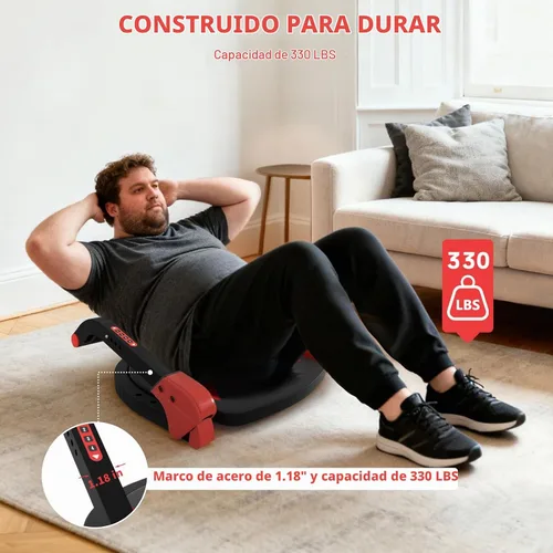 Vista 7 de Eisenlink - Máquina para hacer abdominales ABMAX-Gen3, equipo de ejercicio abdominal con respaldo plano. Máquina multifuncional para entrenamiento