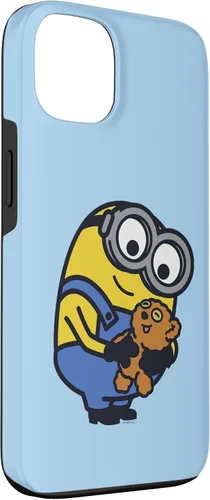 Vista 3 de iPhone 13 Despicable Me Minions Bob Holding Teddy Bear Case