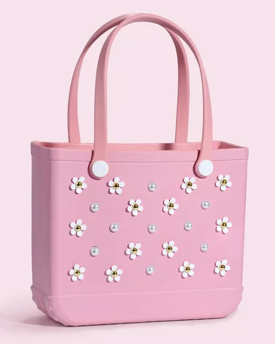Vista 5 de Mon Caramel Resina Bolsa de Playa Accesorios Encantos,Resina Playa Totes Accesorios Insertos,Daisy Flower Bag Charms