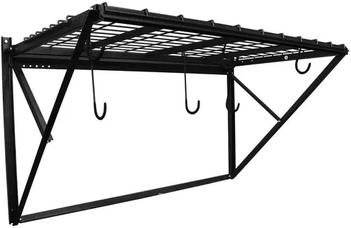 Vista 8 de Proslat 60012 ProRack Estante de almacenamiento de metal resistente con sección de 12 pies, granito de carbón