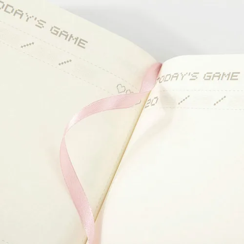 Vista 5 de Agenda diaria sin fecha de 365 días, diseño de juegos, organizador de bolsillo, libro de citas, diario A6, mini diario lindo (azul)