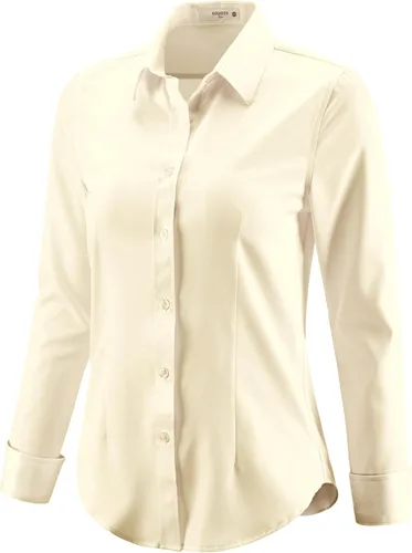 Vista 9 de Camisas con botones para mujer, camisas de vestir de manga larga, elásticas, sin arrugas, para el trabajo, blusas casuales de oficina