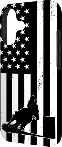 Vista 2 de Funda para iPhone 17 con diseño de vaquera con bandera de Estados Unidos