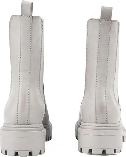 Vista 6 de Botas altas de moda hasta el tobillo grueso con plataforma a media pantorrilla para mujer (WANTED1)