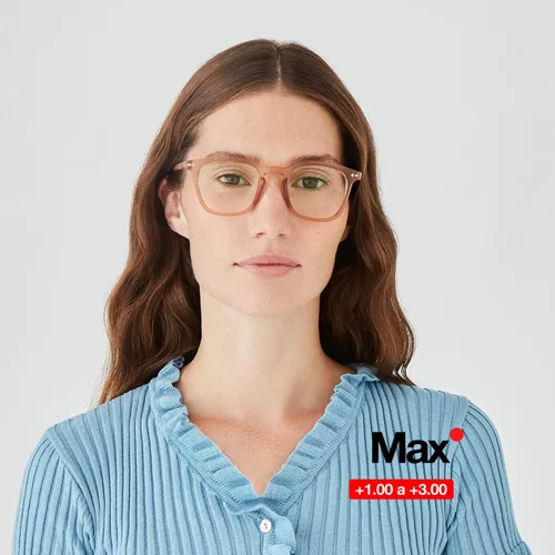 Vista 6 de B + D Reading glasses - Brand Max Readers - Material frame and temple: PC - Temples with flex Unisex