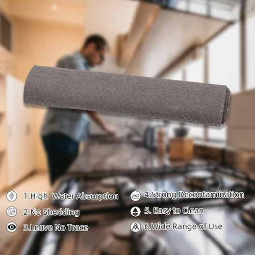 Vista 7 de Paño de limpieza mágico grueso, trapos mágicos para limpiar ventanas y vidrios, trapos de limpieza reutilizables grandes sin rayas mágicas