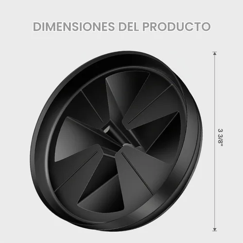 Vista 4 de Deflector de fregadero 3 3/8" QCB-AM Reemplazo para InSinkErator Serie Evolution, protectores contra salpicaduras de eliminación de basura, collar
