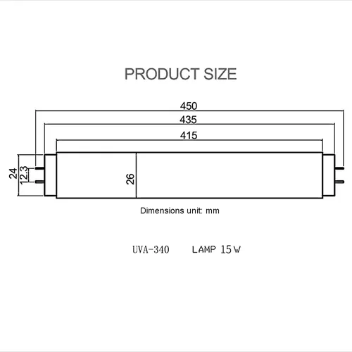 Vista 7 de Tubo fluorescente de tubo fluorescente que simula la luz solar del mediodía, apto para hospital, escuela, fábrica, laboratorio prueba Uva 340 tubo