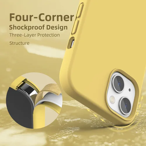 Vista 72 de Funda de silicona líquida compatible con iPhone 12 Pro Max 6.7 pulgadas, funda de gel de protección completa con forro de microfibra, funda