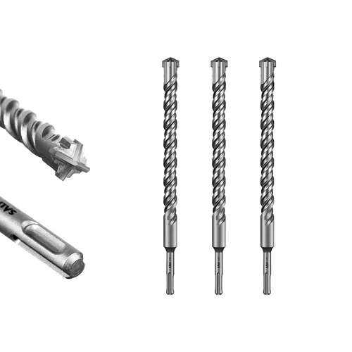 Vista 20 de SALI 10 brocas de martillo giratorio SDS Plus de 1/2 x 6 pulgadas, kit de broca para hormigón, material de carburo de doble rosca de tipo cruzado