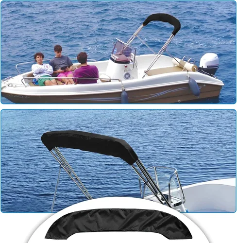 Vista 5 de Bimini - Cubierta superior para maletero de 3 arcos, toldo impermeable 600D, accesorios de organización para nieve, lluvia, polvo