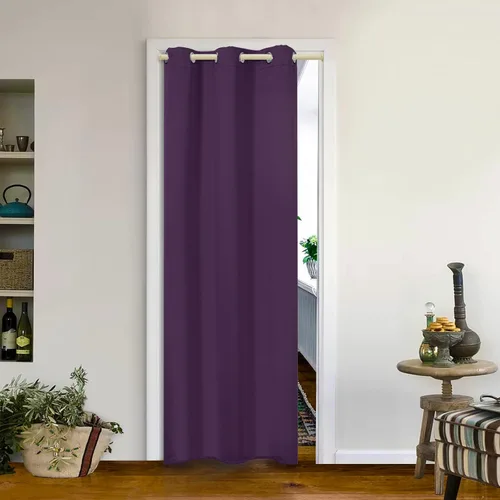 Vista 27 de MYSKY HOME Cortinas Aqua para Armario para Entrada Cortina Opaca para Puerta para Sala de Estar Cortina Oscurecedora de Habitación con Ojales