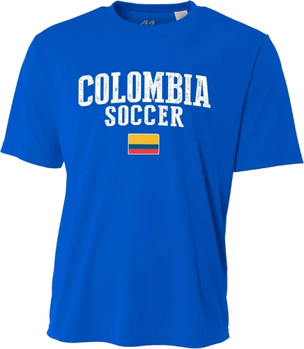 Vista 4 de Colombia Soccer Jersey Equipo Nacional Personalizado Añadir Cualquier Nombre Número Hombres Bandera Adulto Logo Futbol Personalizado