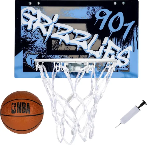 Vista 10 de Franklin Sports NBA Team Over the Door Aros de Baloncesto - Mini Aro de Baloncesto Interior para Niños + Juego de Pelota - Mini Aros para Fanáticos