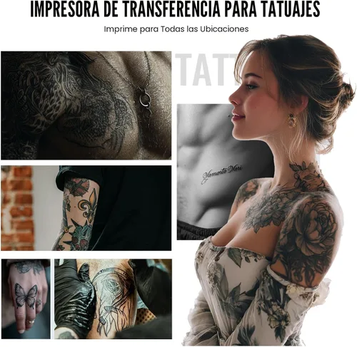 Vista 6 de 2026 Nueva plantilla de tatuaje e impresora de documentos 2 en 1, impresora térmica inalámbrica Bluetooth, transferencia rápida HD, portátil fácil