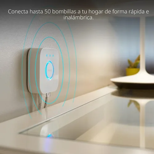 Vista 4 de Philips Hue Puente inteligente (Modelo Antiguo, compatible con Amazon Alexa, Apple HomeKit y Google Assistant).
