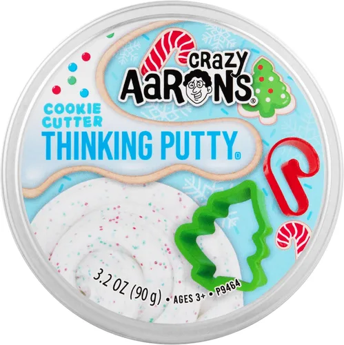 Vista 6 de Crazy Aaron's Thinking Putty® - Cortador de galletas, cortador de galletas, masilla sensorial para niños y adultos en una lata de 4 pulgadas