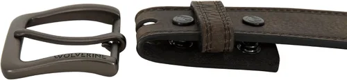 Vista 3 de Wolverine Men's Full Grain Leather Work Belt Workwear Heavy Duty Utility Rugged Durable Metal Buckle