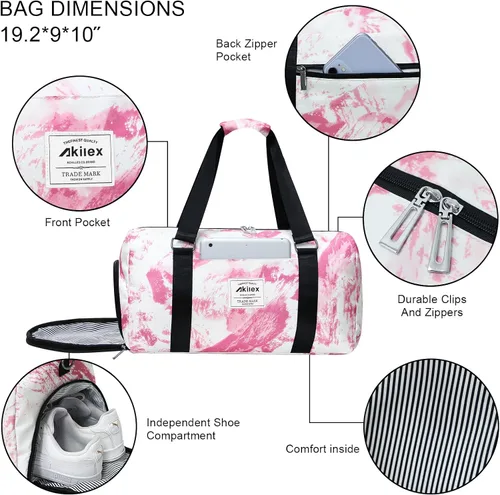 Vista 2 de Bolso colorido unisex para adultos