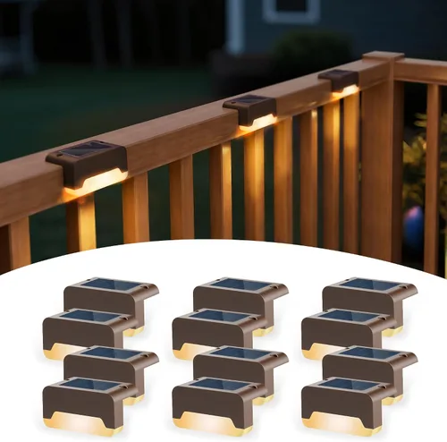 Vista 8 de SOLPEX Luces solares de cubierta, luces solares para exteriores Negro