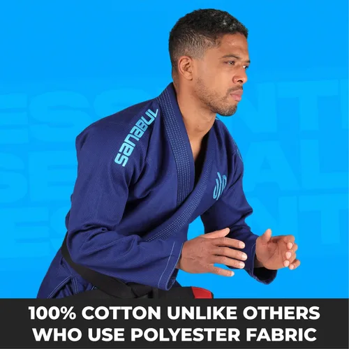 Vista 15 de Sanabul Essentials V.2 Ultra Light BJJ Jiu Jitsu Gi (ver guía especial de tallas)