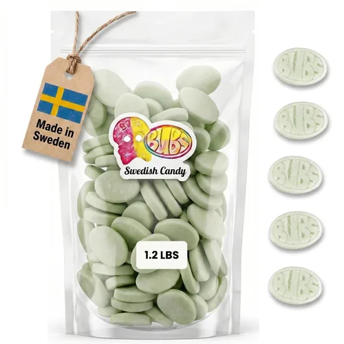 Vista 18 de Caramelos suecos, caramelos de gomitas, mezcla de dulces variados, dulces Bubs (0.5 libras, plátano toffee ovalado)