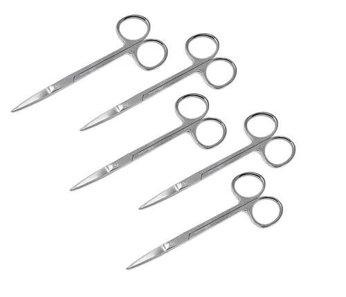 Vista 7 de Cynamed Iris - Tijeras de laboratorio de precisión de microdisección, punta fina recta, perfectas para médicos, enfermeras, EMS, estudiantes