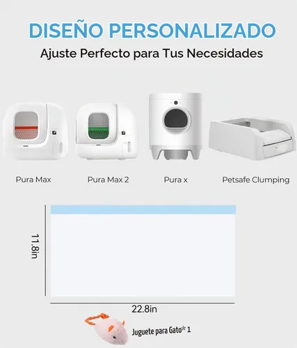 Vista 2 de 120 bolsas automáticas de arena para gatos que se adaptan a PURA MAX 2/MAX