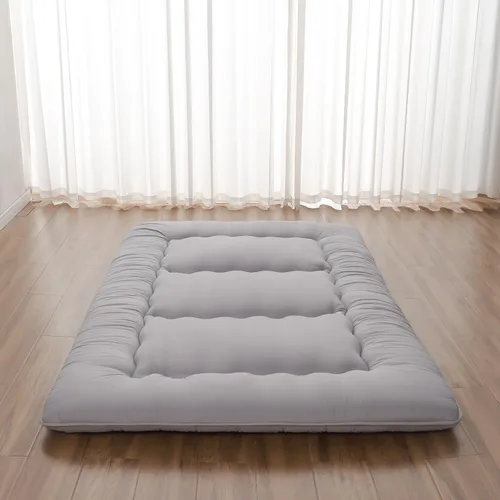 Vista 15 de Zelladorra Colchón japonés de suelo, colchón futón con bolsa de almacenamiento portátil y funda lavable, tapete de tatami grueso enrollable adecuado
