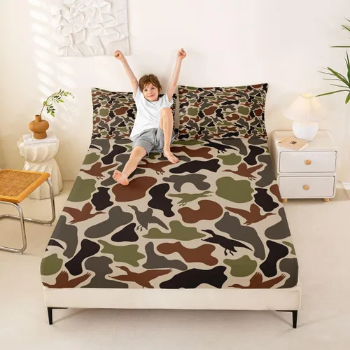 Vista 33 de Juego de ropa de cama con estampado de leopardo, tamaño individual, juego de cama de guepardo africano para decoración de dormitorio