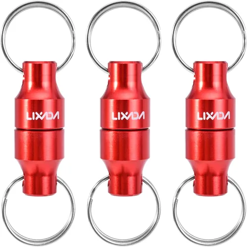 Vista 13 de LIXADA Soporte de liberación de red magnética para pesca Zinger Retractores de red de pesca con mosca, clip magnético, conector de red de aterrizaje