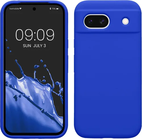 Vista 248 de kwmobile Funda Compatible con Google Pixel 6 Pro - Funda de Teléfono de Silicona TPU con Acabado Suave - Azul Caribe