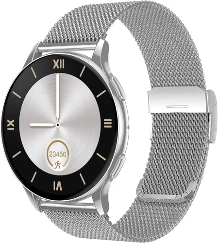 Vista 10 de Reloj inteligente para mujer, pantalla AMOLED Ultra-HD de 1.32 pulgadas, (responder/hacer llamadas) con asistente de voz NFC/AI, compatible