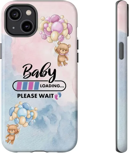 Vista 28 de Cute Baby Loading Phone Case for iPhone Models and Variants - Sweet Maternity Phone Cover for Pregnancy Reveal or Baby Shower